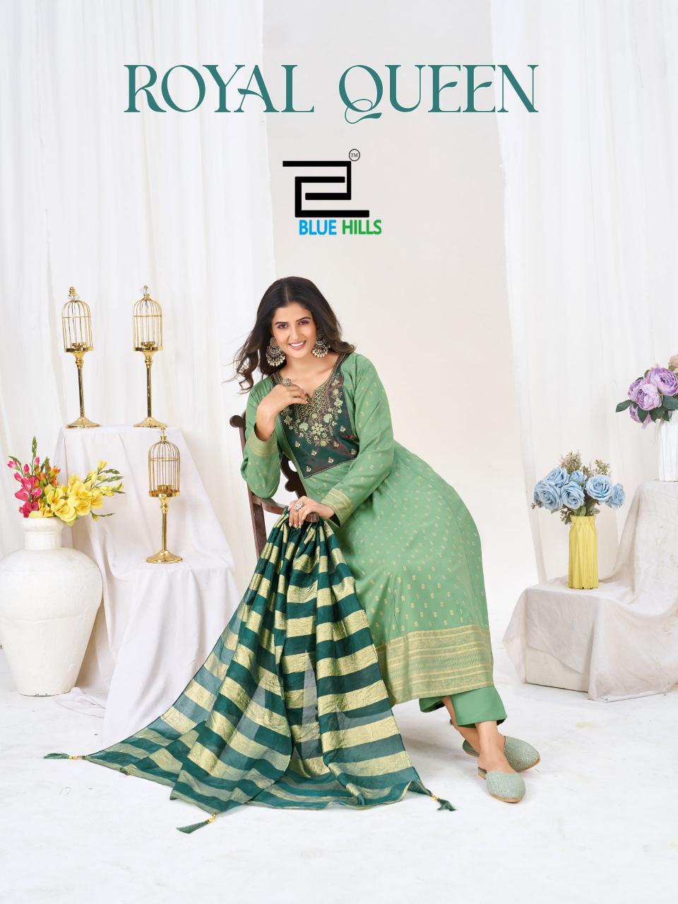 Blue hills royal queen kurtis wholesale